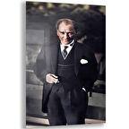 Atatürk Cam Tablo - Yatay Motif 01-086