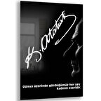 Atatürk Sözleri 1 Cam Tablo - Dikey Motif 02-007