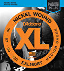 DADDARIO EXL160BT BASS GİTAR TEL SETİ, XL, 50-120 LONG SCALE, NICKEL