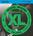 DADDARIO EXL220SL BASS GİTAR TEL SETİ, XL, 40-95, SUPER LONG