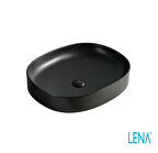 LENA TEZGAHÜSTÜ LAVABO (MAT SİYAH) EY-4712MS