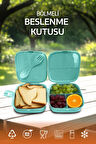 Bölmeli Beslenme Kutusu, Çocuk Kahvaltı Saklama Kabı, Öğrenci Okul Piknik Kamp Yemek Koyma Çantası