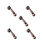 5 Adet Misket Sarkaç Metal Pimli Tek Vidalı Antik Bakır Mobilya Kulp