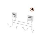 Tekno Tel EF-252 Yapışkanlı Banyo 4 lü Askı Bornozluk Krom