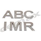 Yapışkanlı Plastik Harf Site ve Apartman Kapıları için 8,5 cm Krom 