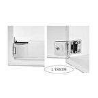 Osena Cam Menteşesi Metal Krom 6-8 mm Ayarlı 1 Takım