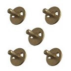 5 Adet İnce Tip Banyo Aksesuar Montaj Parçası Prinç Kırılmaz