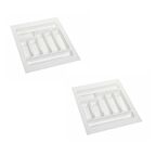 2 Adet Çekmece İçi Kaşıklık 42 x 49 cm Beyaz Mutfak Çekmece Düzenleyici 