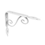 24 Adet Ferforje 16 x 20 cm Dekoratif Raf Altı Ayağı Konsol Beyaz