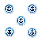 5 Adet Çocuk Odası Mobilya Kulp Tekli Düğme Çap 55 mm Çapa