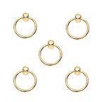 5 Adet Halka Sarkaç Altın Sarı Tek Vidalı Mobilya Kulp Düğme