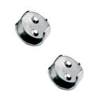 2 Adet Nobel Gökçe Dolap Askı Borusu Flanşı Krom