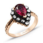 Damla Model Yakut Elmas Yüzük