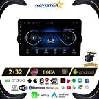 Fiat Egea 2+32GB Kablosuz Carplay 2015-2022 Android 13 Navigasyon Multimedya Sistemi 