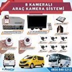 8 Kameralı Kayıtlı 1 TB HDD 9  inç Ekranlı Uzaktan İzlemeli Tak Kullan Set