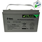 TTEC 12V 110Ah Jel Akü Tarımsal Sulama Sistemleri İçin Solar Depolama