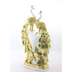 Polyester 2'Li Tavuskuşu Biblo