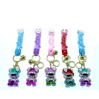 Taşlı Ayıcık Silikon Anahtarlık