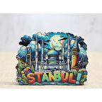 Ahşap İstanbul Temalı Magnet 