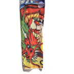 Çorap Dövme Giyilebilir Kol Bacak Dövmesi Likralı 2 Adet Model 20 (4457)