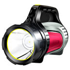 ŞARJLI LEDLİ UZUN MENZİLLİ KAMP TİPİ ÇOK FONKSİYONLU IŞILDAK FENER (4457)