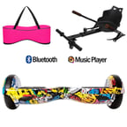 Citymate Elektrikli Kaykay Hoverboard Akıllı Denge 6.5 Inch + HoverKart + Çanta EXTREM PAKET D01