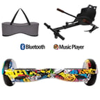 Citymate Elektrikli Kaykay Hoverboard Akıllı Denge 6.5 Inch + HoverKart + Çanta EXTREM PAKET D01