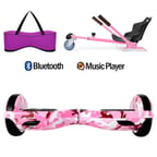 Citymate Elektrikli Kaykay Hoverboard Akıllı Denge 6.5 Inch + HoverKart + Çanta EXTREM PAKET D05