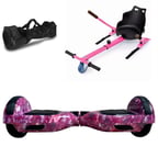 Citymate Elektrikli Kaykay Hoverboard Akıllı Denge 6.5 Inch + HoverKart + Çanta EXTREM PAKET D13