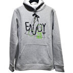 FUBA KAPŞONLU SWEAT ENJOY GRİ
