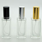 20 ADET BOŞ CAM PARFÜM ŞİŞE, 50 ML, KARE MODEL, ŞEFFAF
