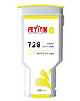 Feyink® HP 728 Yellow 300 ml. Sarı  Orijinal Mürekkep Dolumlu Feyink Kartuş