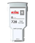  Feyink® HP 728 Gray (G) 300 ml. Orijinal Mürekkep Dolumlu Feyink Kartuş