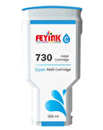 Feyink® HP 730 Cyan (C) Orijinal Mürekkep Dolumlu Feyink Kartuş 300 ml Mavi