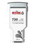 Feyink® HP 730 Gray (G) Orijinal Mürekkep Dolumlu Feyink Kartuş 300 ml Gri