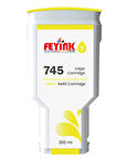 Feyink® HP 745 Yellow (Y) Orijinal Mürekkep Dolumlu Feyink Kartuş 300 ml Sarı