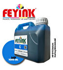 Feyink®Hp Vivera T Plotter DYE Kartuş Dolum Mürekkebi T610/T770/T790/T795/T920/T2300/C Cyan 1000ml