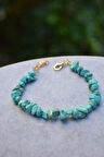 STONEAGE Turkuaz Doğal Taşlı Kadın Bileklik