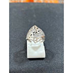 Beyaz Taşlı Gümüş Kadın Yüzük