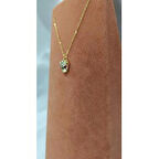 Puma Modeli Kırmızı Yakut Taşlı Gümüş Kadın Kolye