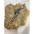 Firuze Gümüş Erkek Gümüş Bileklik