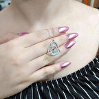 Kalpli Gümüş Kadın Kolye