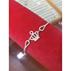 Kraliçe Tacı Gümüş Kadın Bileklik