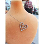 Aşkın Kalbi Modeli Gümüş Kolye