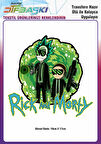 Rick and Morty Ütü ile Yapışan Tekstil DTF Baskı