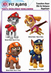 Ütü Ile Yapışan Tekstil Dtf Baskı Görseli Paw Patrol
