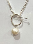 İnci Gümüş Kadın Kolyesi