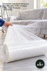 2 Adet Boya Badana Eşya Koruma Örtü – Kendinden Yapışkanlı Koruyucu Örtü 280 CM X 15 M, Furniture Cover, Paint Protector