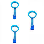 Microcase Çok Amaçlı Bebekler için Tutunma Ayağa Kalkma Yürümeye Yardımcı Aparat Askılık 3 Adet MAVİ AL5357