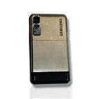 Samsung F480 Kasa Samsung Galaxy F480 Uyumlu Gri Renk Orta Kasa Ön Arka Kapak Tuş Takımı 